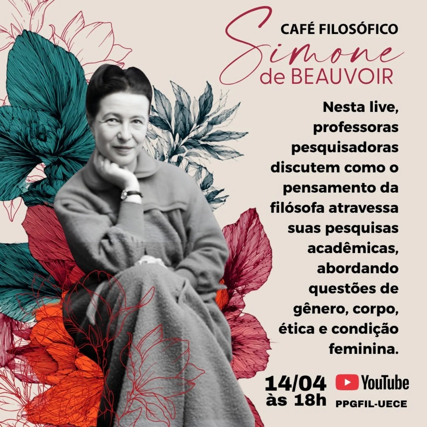 Café Filosófico Simone de Beauvoir