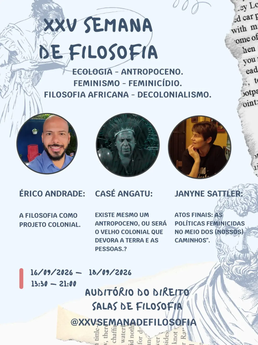 XXV Semana de Filosofia da UESC — Os Problemas Filosóficos da Atualidade