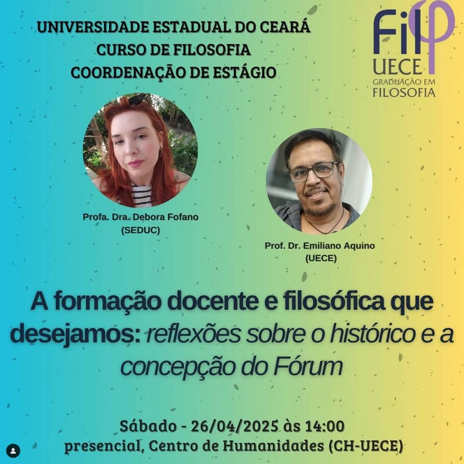 A formação docente e filosófica que desejamos: reflexões sobre o histórico e a concepçãod o Fórum